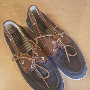 Polo by Ralph Lauren Women's Brown and Navy Boat Shoes